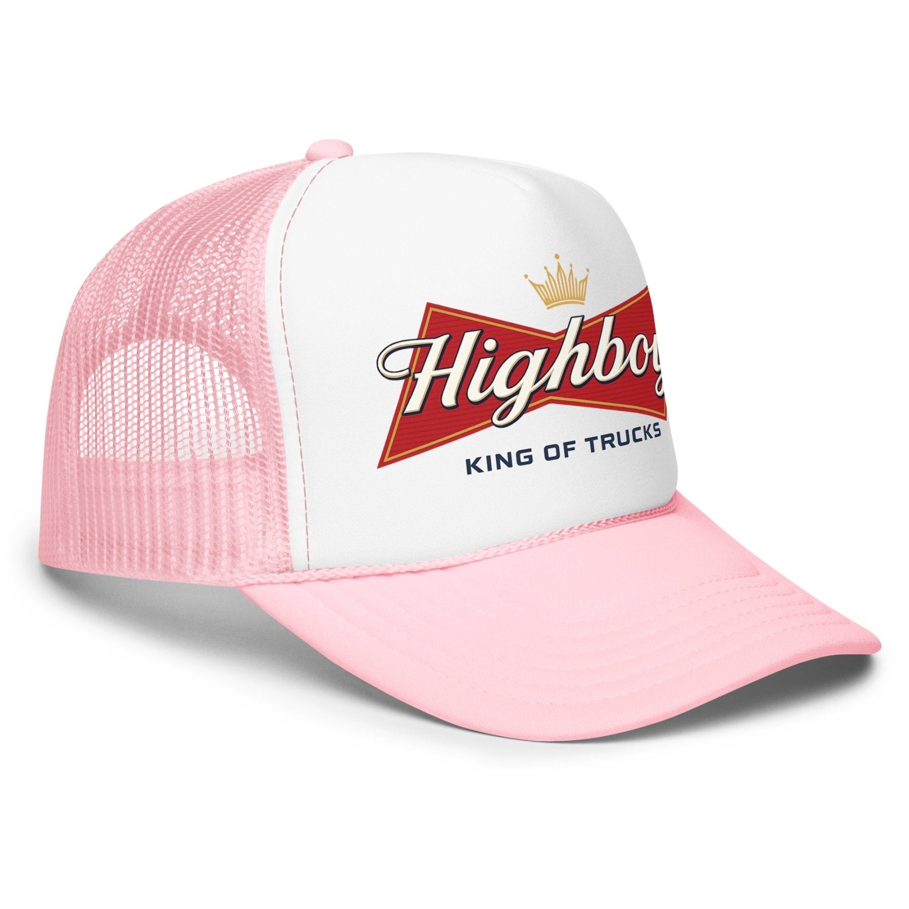 "King Of Trucks" Foam Trucker Hat - vintage ford 1967–1979 Highboy, Bumpside, and Dentside truck design – BodyByHighboy