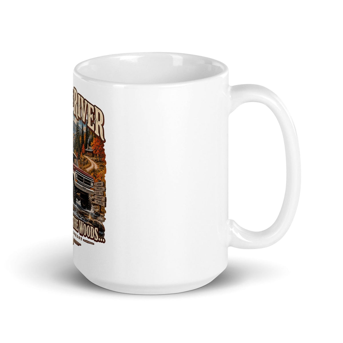Over the River & Through the Woods Vintage Highboy Mug - vintage ford 1967–1979 Highboy, Bumpside, and Dentside truck design – BodyByHighboy