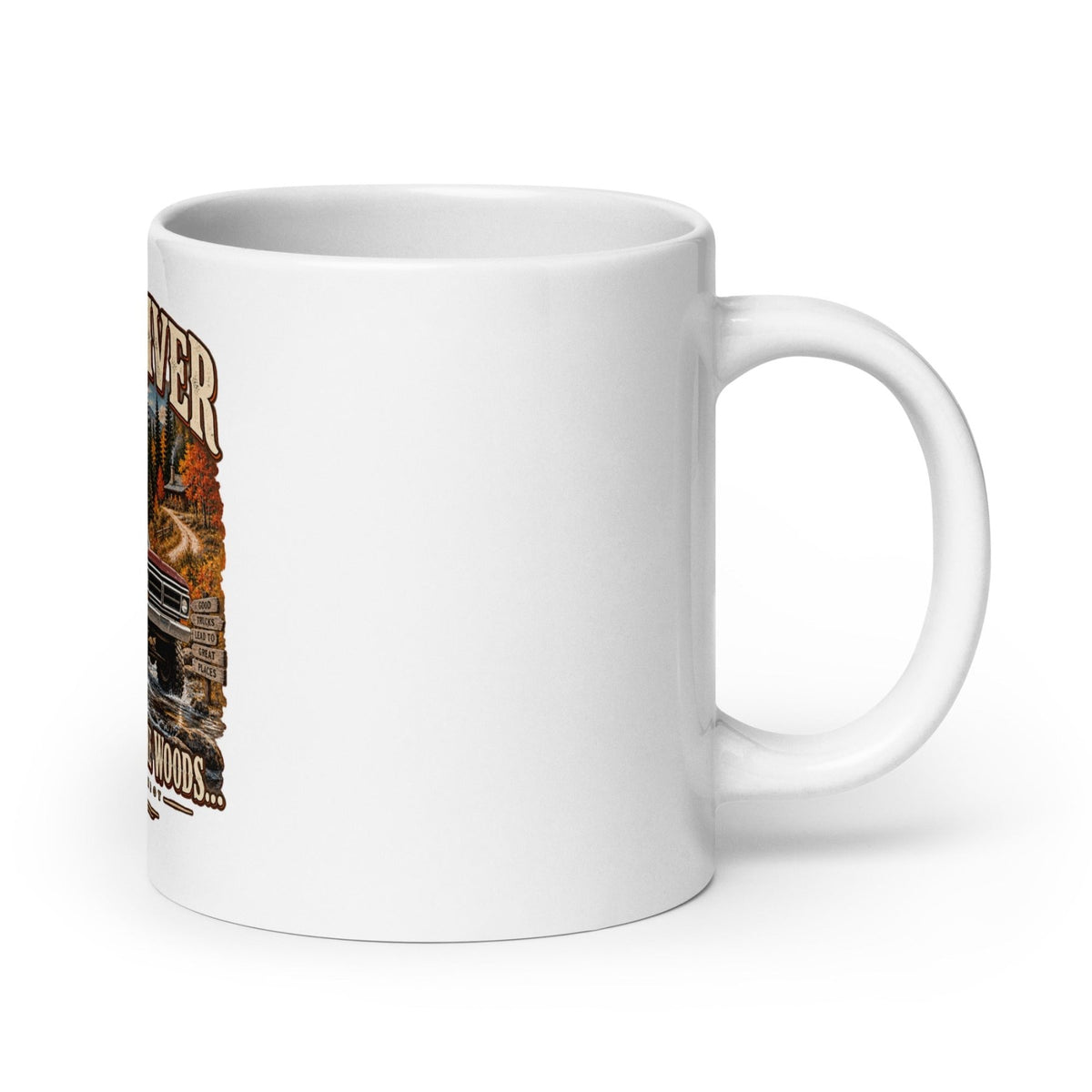 Over the River & Through the Woods Vintage Highboy Mug - vintage ford 1967–1979 Highboy, Bumpside, and Dentside truck design – BodyByHighboy