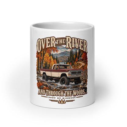 Over the River & Through the Woods Vintage Highboy Mug - vintage ford 1967–1979 Highboy, Bumpside, and Dentside truck design – BodyByHighboy