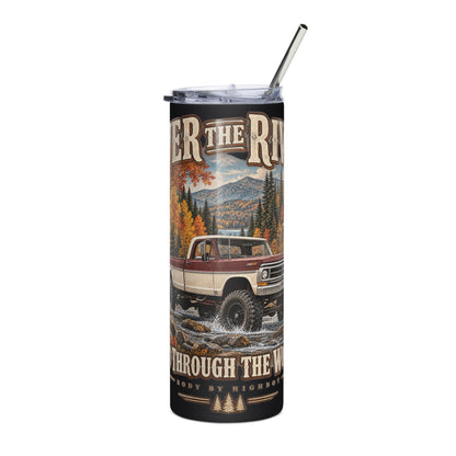 Over the River & Through the Woods Vintage Highboy Stainless Steel Tumbler - vintage ford 1967–1979 Highboy, Bumpside, and Dentside truck design – BodyByHighboy