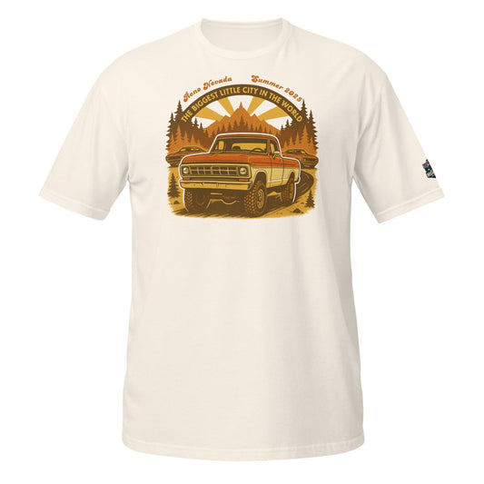 Reno Summer of 2025 Retro Truck Tee - Unisex - vintage ford 1967–1979 Highboy, Bumpside, and Dentside truck design – BodyByHighboy