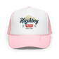 "Rocky Mountains" Foam Trucker Hat - vintage ford 1967–1979 Highboy, Bumpside, and Dentside truck design – BodyByHighboy