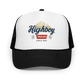 "Rocky Mountains" Foam Trucker Hat - vintage ford 1967–1979 Highboy, Bumpside, and Dentside truck design – BodyByHighboy