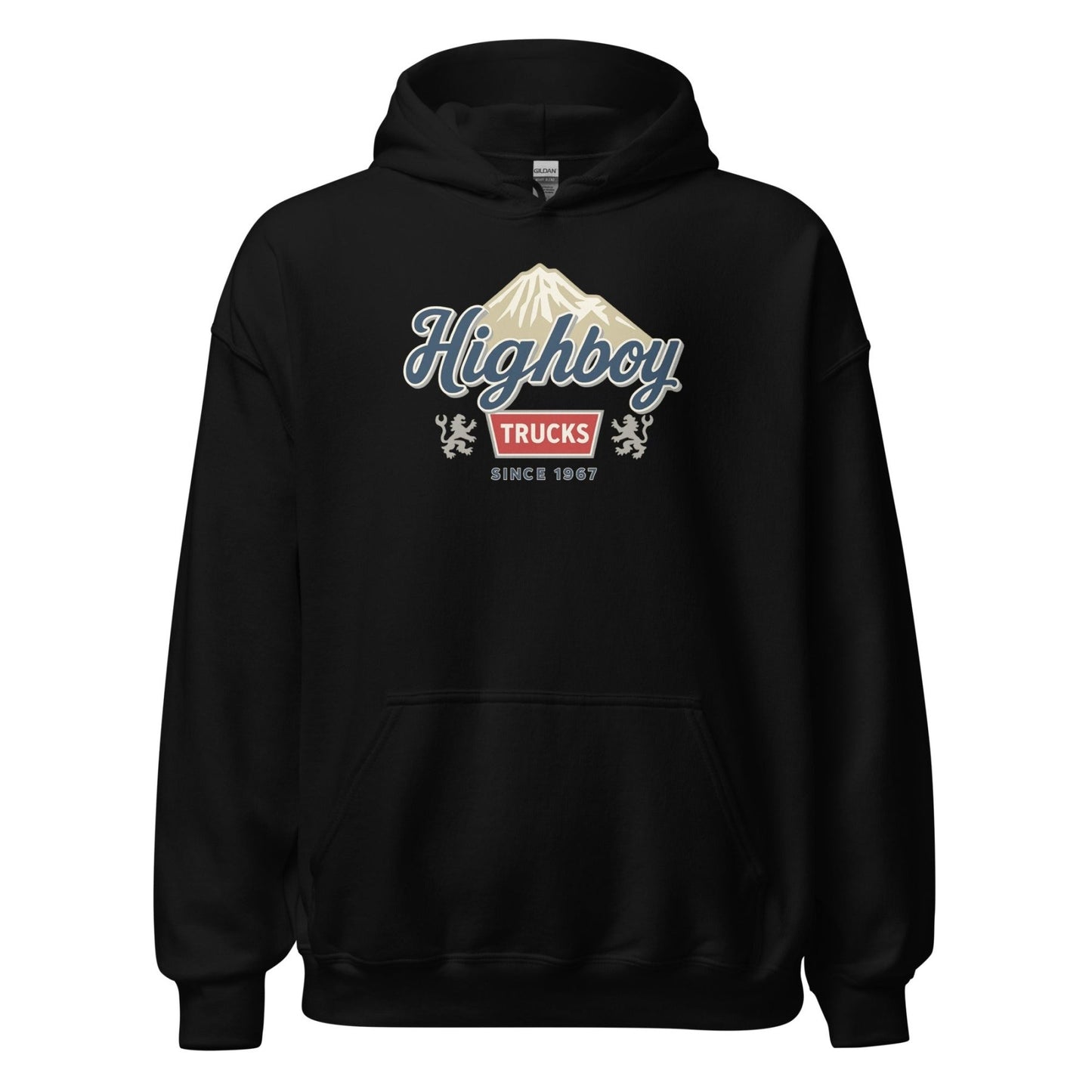 “Rocky Mountains” Hoodie - vintage ford 1967–1979 Highboy, Bumpside, and Dentside truck design – BodyByHighboy