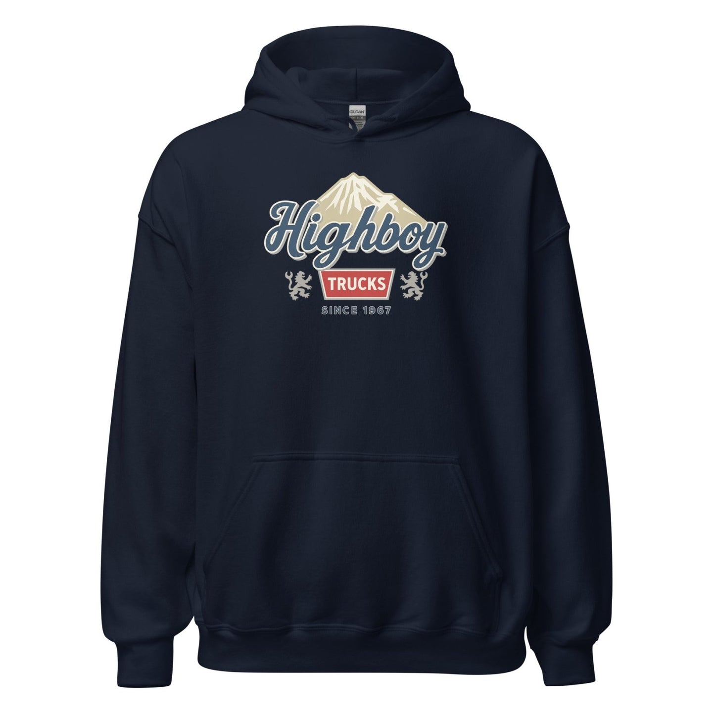 “Rocky Mountains” Hoodie - vintage ford 1967–1979 Highboy, Bumpside, and Dentside truck design – BodyByHighboy