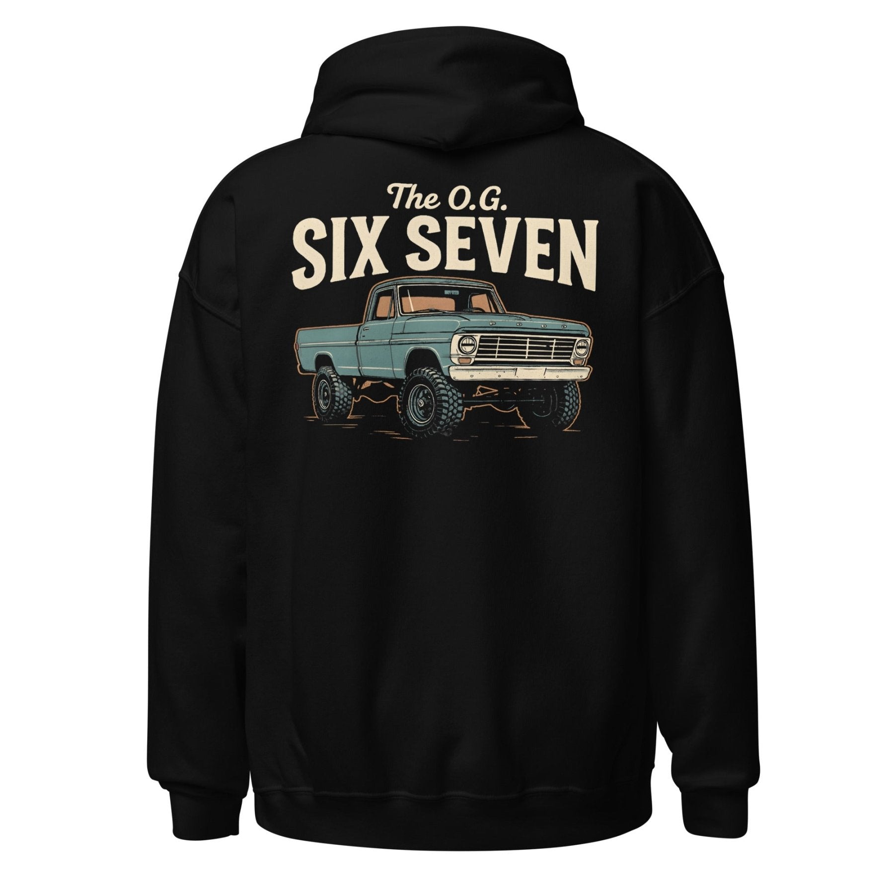 The O.G. Six Seven Hoodie — Vintage Ford Highboy Truck Sweatshirt - vintage ford 1967–1979 Highboy, Bumpside, and Dentside truck design – BodyByHighboy