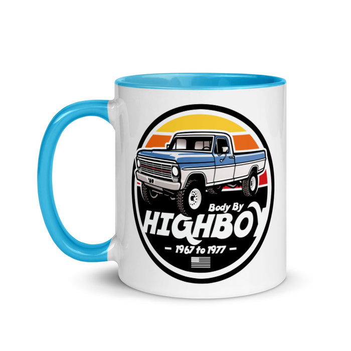 1969 Highboy Bumpside Blue & White Highboy Ceramic Mug | Body By Highboy