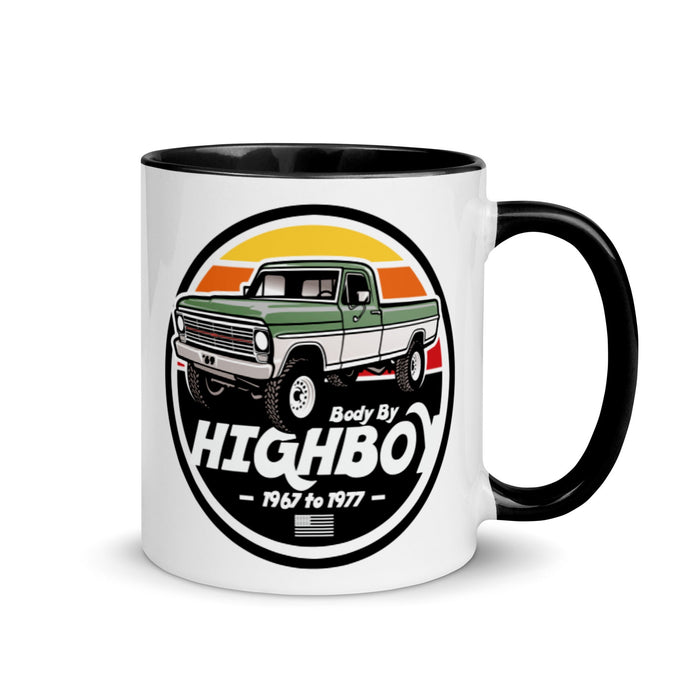 1969 Highboy Bumpside Green & White Highboy Ceramic Mug | Body By Highboy