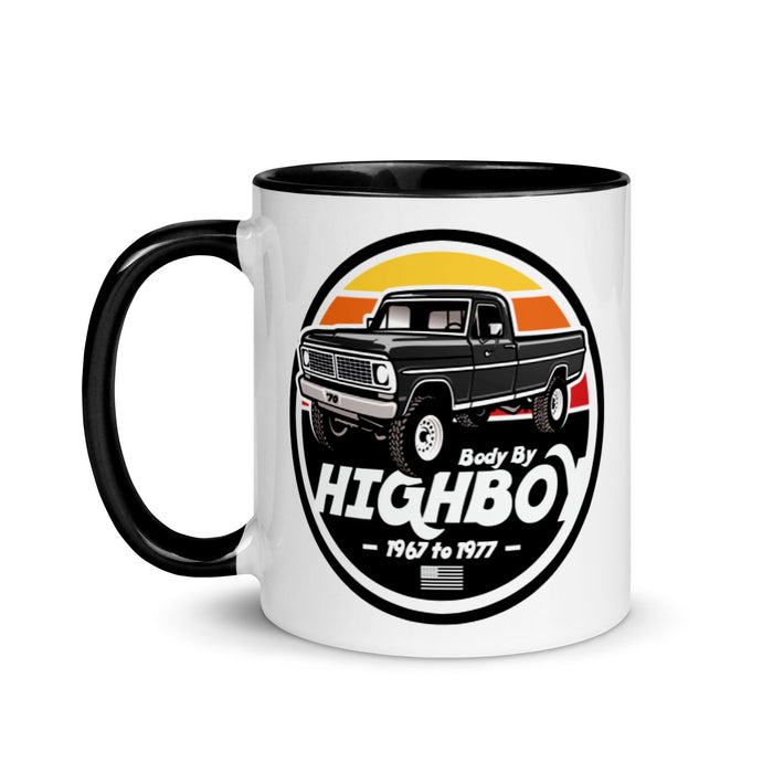 1970 Highboy Bumpside Black Highboy Ceramic Mug | Body By Highboy