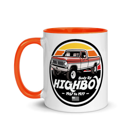 1970 / Red / Highboy Mug - BodyByHighboy Ford F250 Highboy Bumpside Dentside