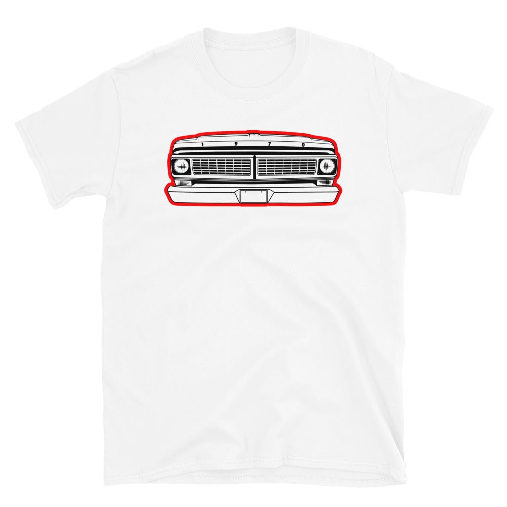 1970 Truck Grille T-Shirt - BodyByHighboy Ford F250 Highboy Bumpside Dentside