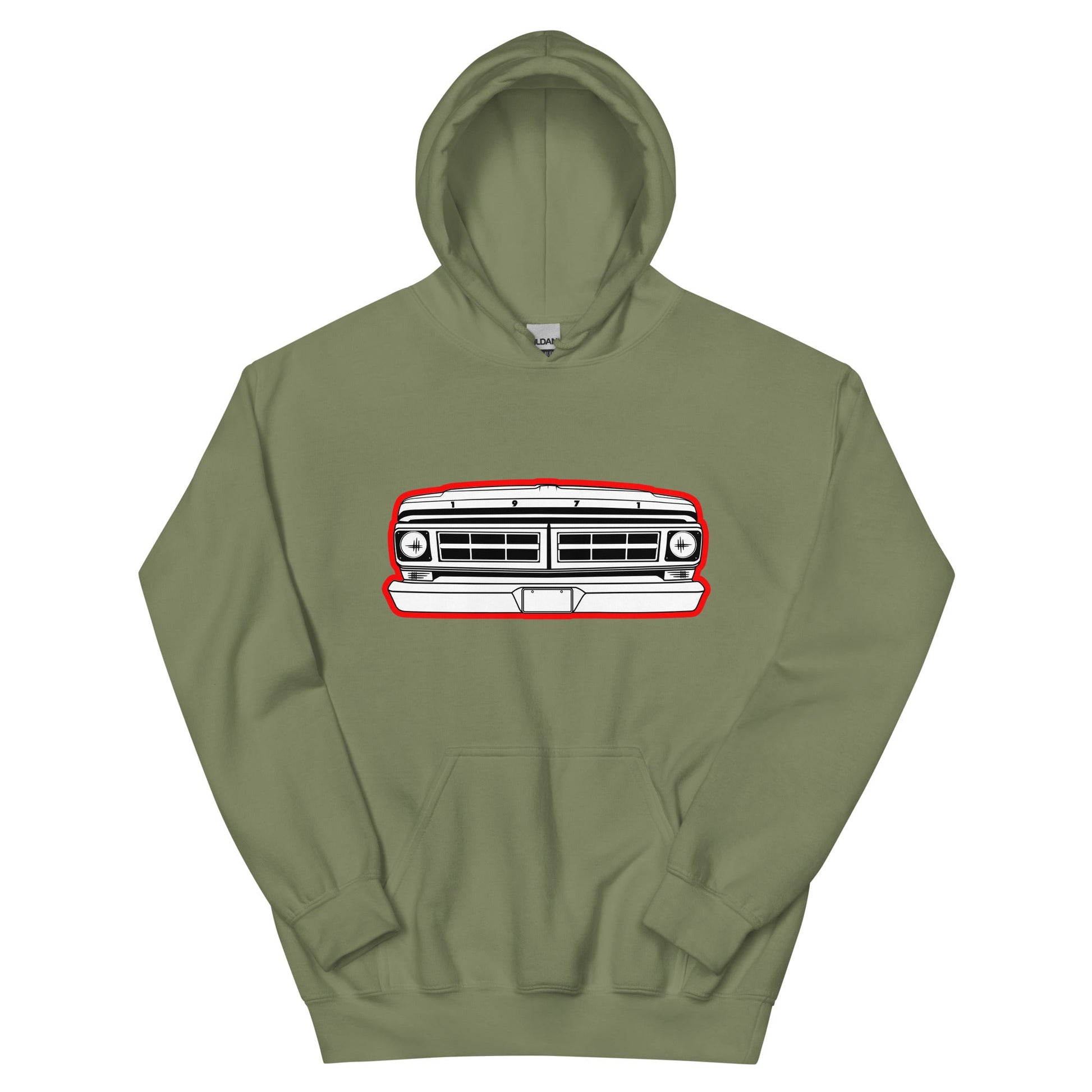 1971 Truck Grille Hoodie - BodyByHighboy Ford F250 Highboy Bumpside Dentside