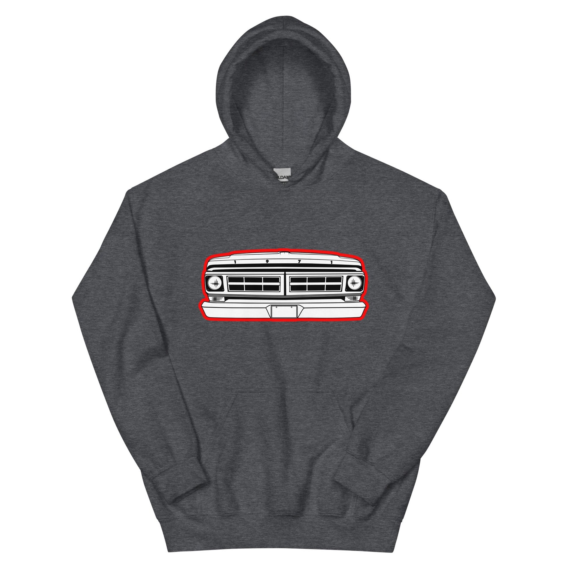 1971 Truck Grille Hoodie - BodyByHighboy Ford F250 Highboy Bumpside Dentside