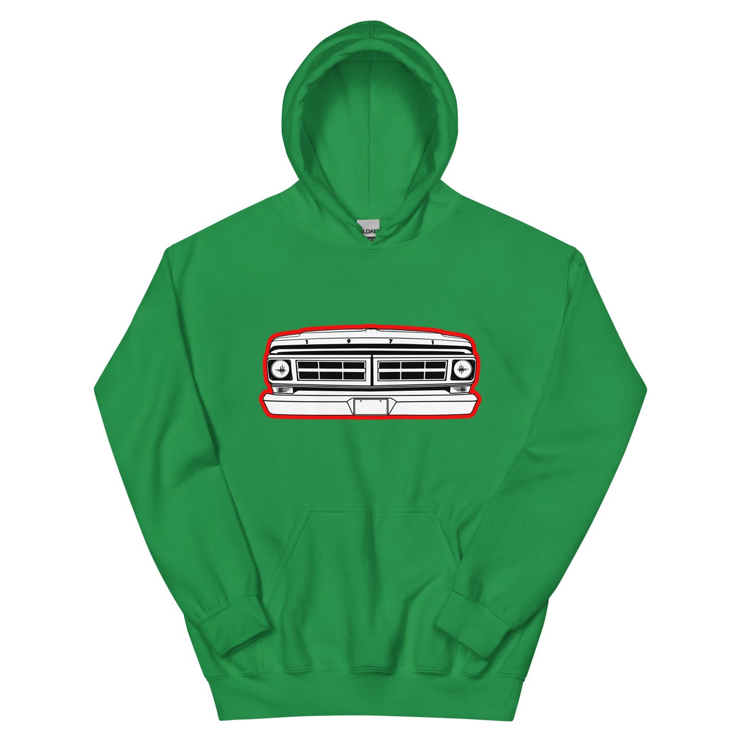 1971 Truck Grille Hoodie - BodyByHighboy Ford F250 Highboy Bumpside Dentside
