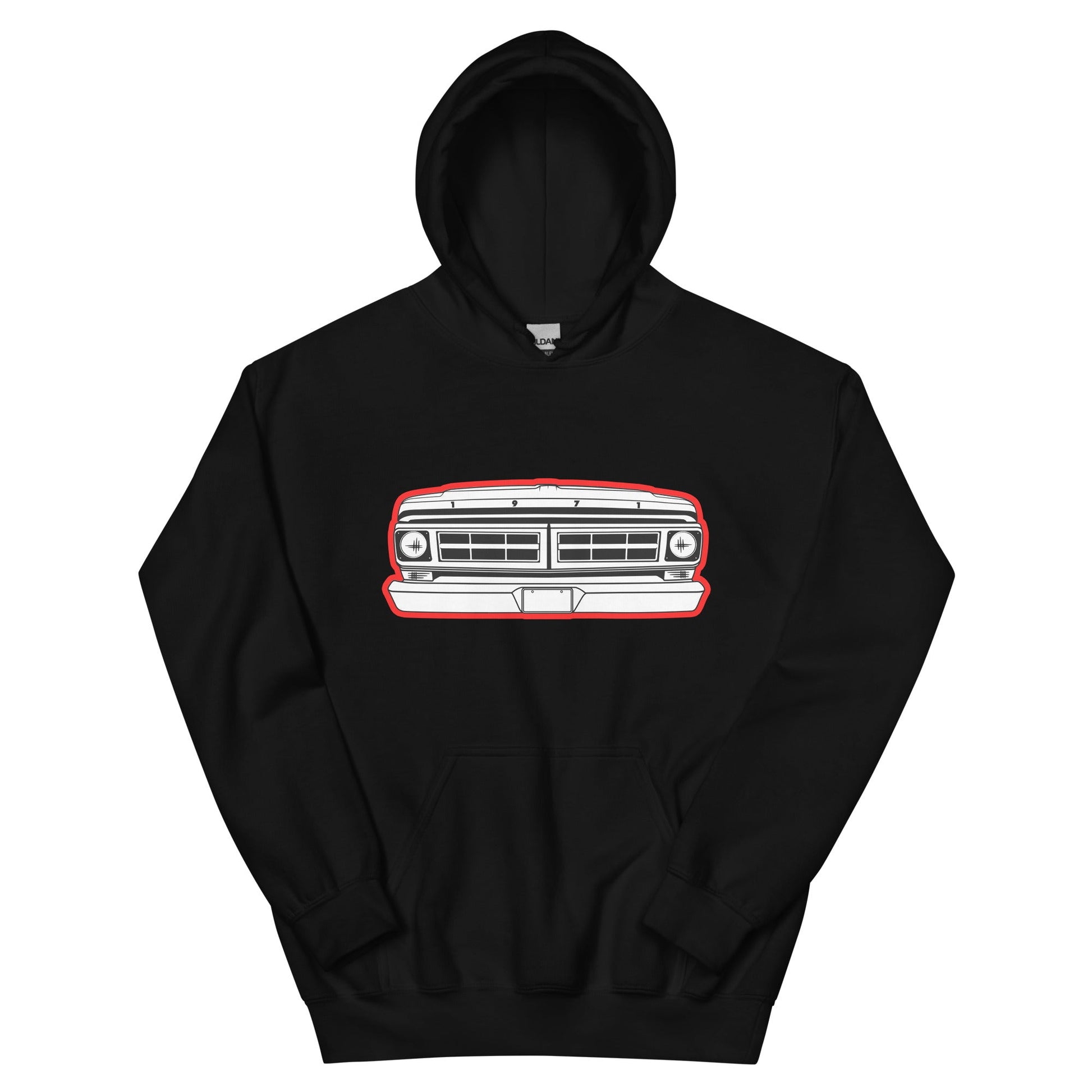 1971 Truck Grille Hoodie - BodyByHighboy Ford F250 Highboy Bumpside Dentside