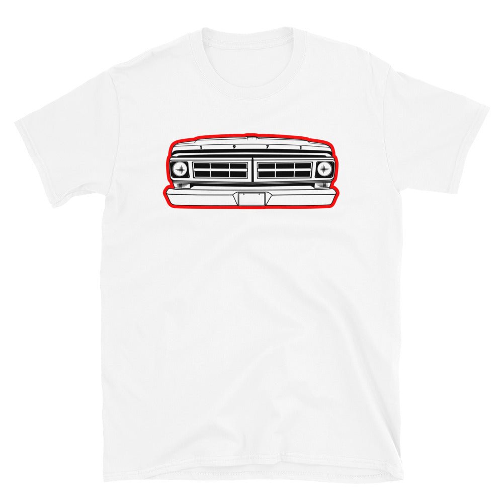 1971 Truck Grille T-Shirt - BodyByHighboy Ford F250 Highboy Bumpside Dentside