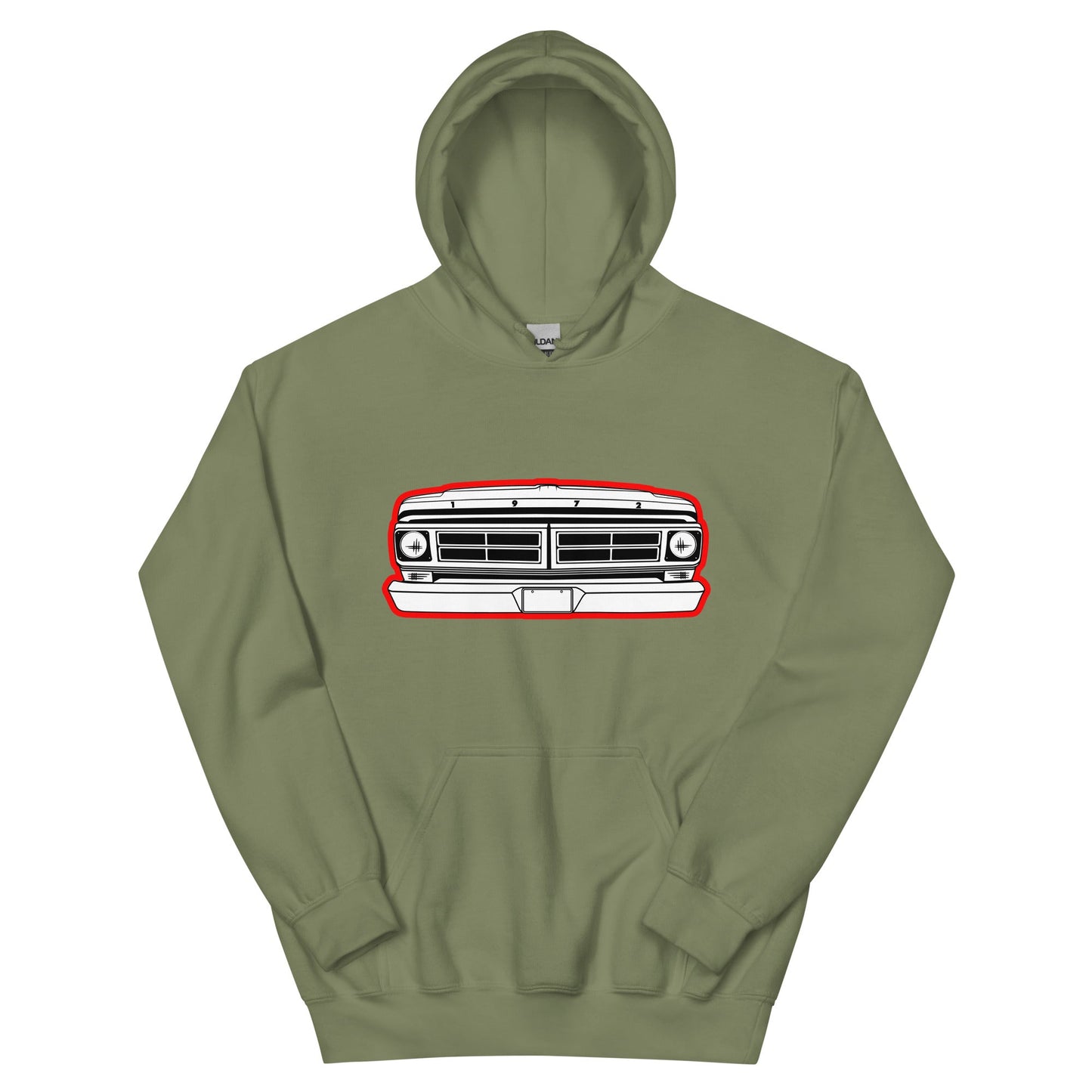 1972 Truck Grille Hoodie - BodyByHighboy Ford F250 Highboy Bumpside Dentside