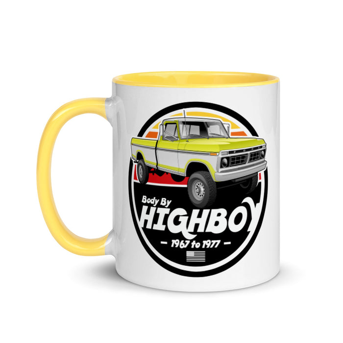 1976–1977 Dentside Highboy Yellow Highboy Ceramic Mug | Body By Highboy