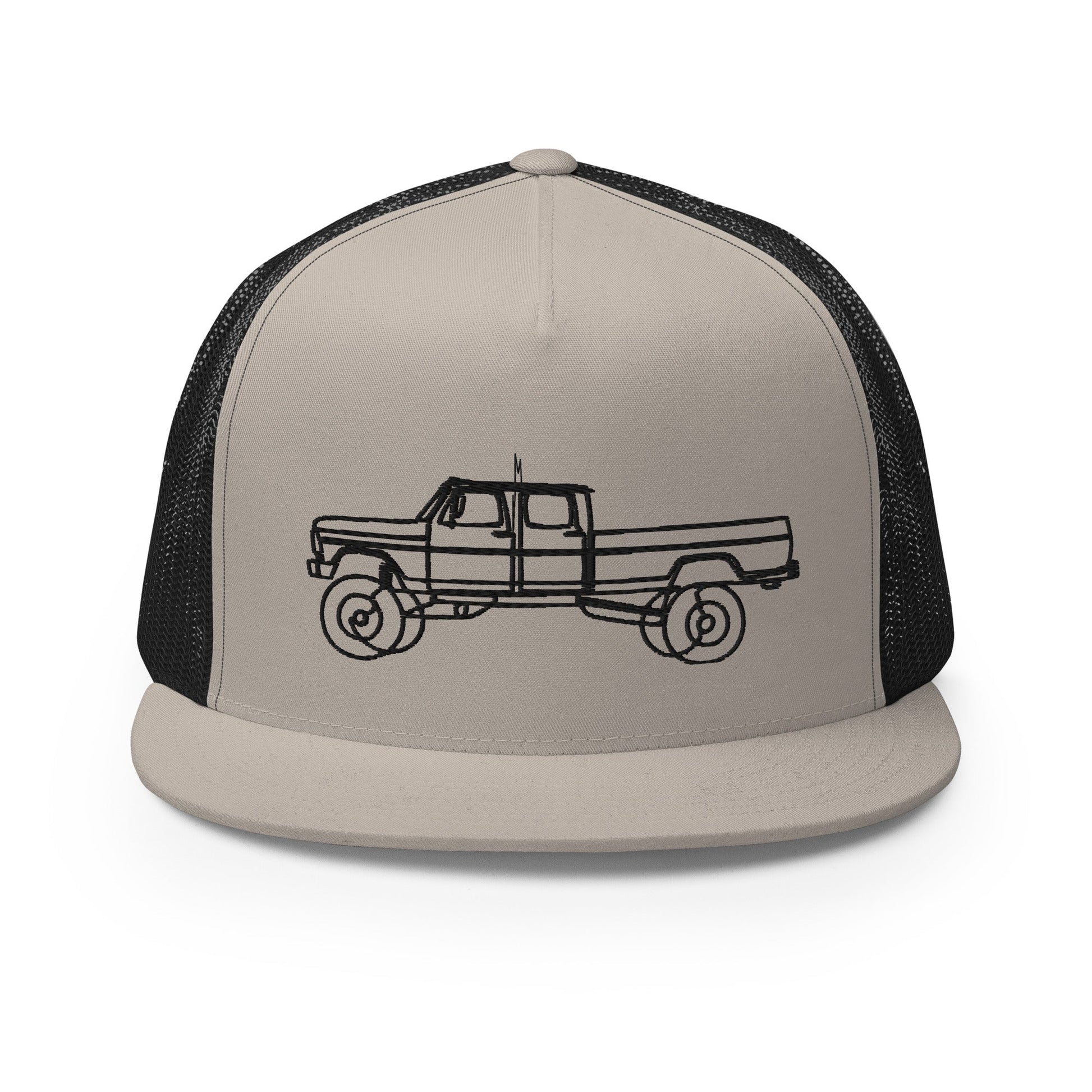 Ext. Cab Highboy Trucker Hat : Single Line Design - BodyByHighboy Ford F250 Highboy Bumpside Dentside