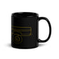 Single Line / Single Cab Highboy Truck Black Mug - BodyByHighboy Ford F250 Highboy Bumpside Dentside