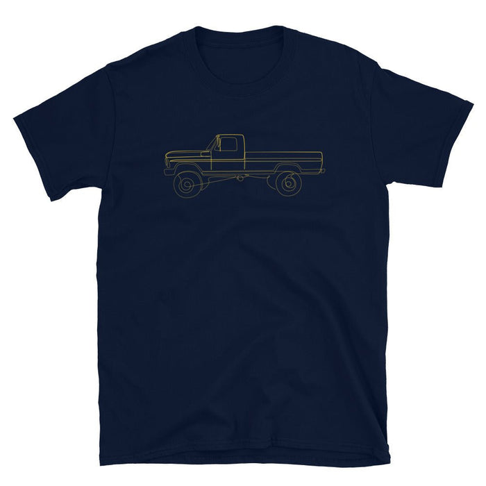 1967–1977 Bumpside & Dentside Highboy Single-Cab Highboy Line-Art T-Shirt | Body By Highboy