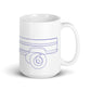 Single Line / Single Cab Highboy Truck White Mug - BodyByHighboy Ford F250 Highboy Bumpside Dentside